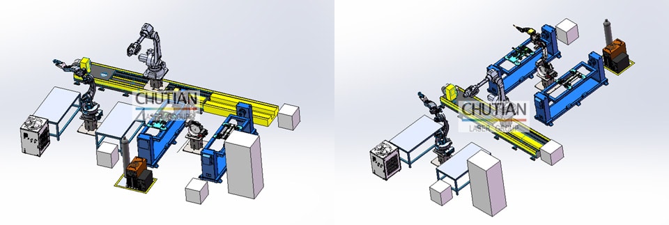 chutian laser customize robotic laser welder layout